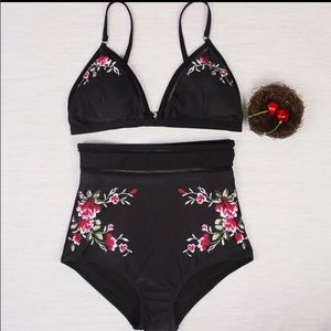 High waist two piece swimsuit
